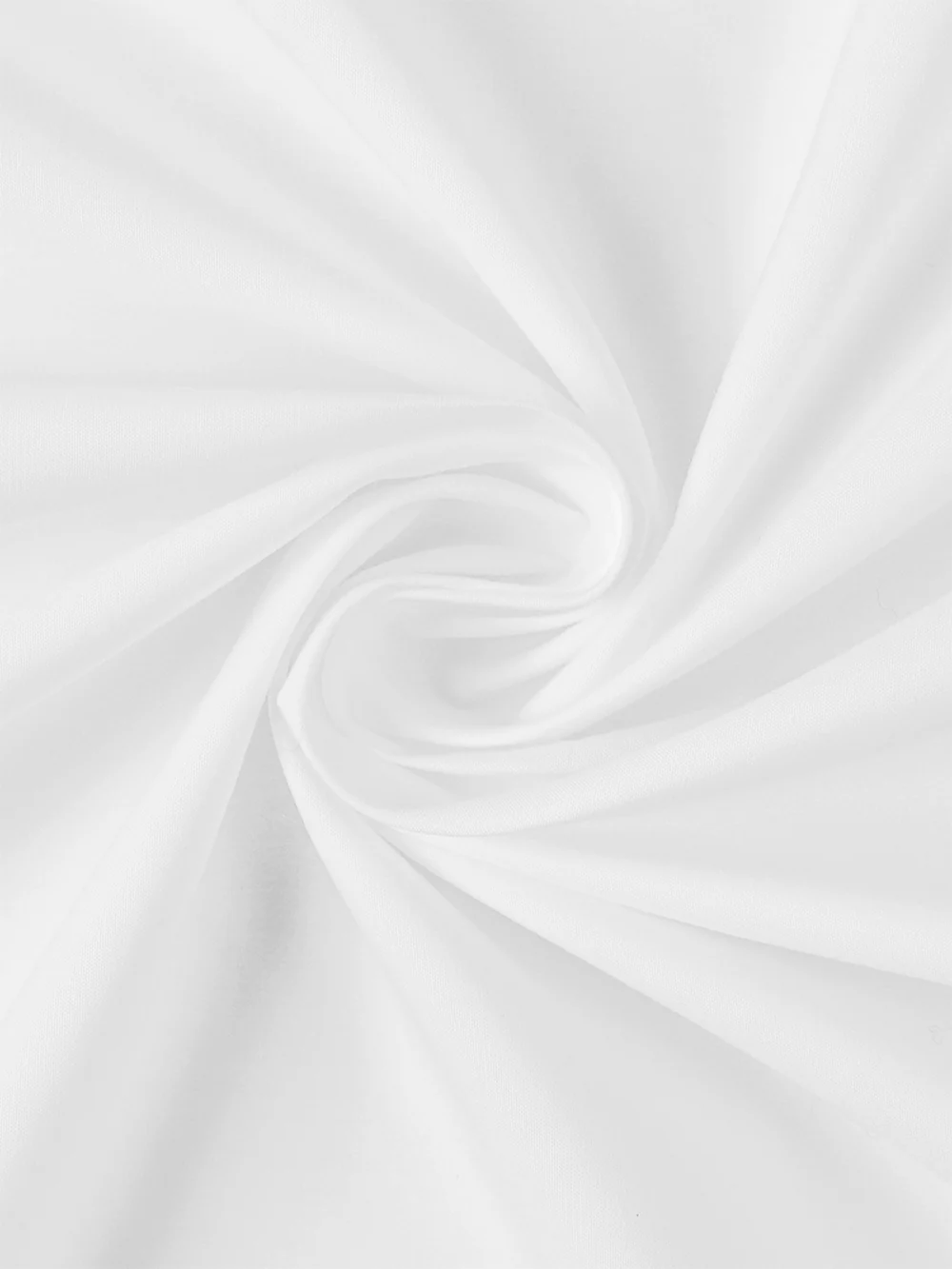 White Cotton Blend Fabric